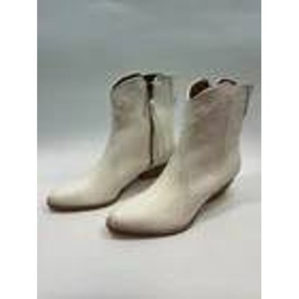 Ccocci Women's Western Ankle Boots White Size 6.5